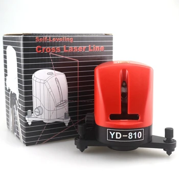 YD-810 2 på Tværs af Rød Laser-Niveau 360 Selv-nivellering Værktøj til Måling af Horisontale Og Vertikale
