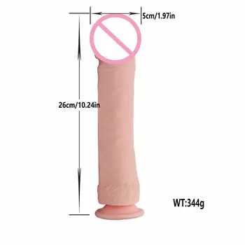 YEMA 10.24 tommer Store Bløde Silikone Dildo Fleksibel Penis Pik Med Stærk sugekop Enorme Dildoer Cock Voksen Sex Legetøj til Kvinder