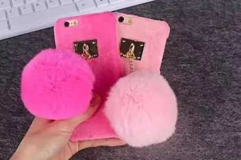 YESPURE Pink Fancy Mystiker, Tilbehør til Iphone 6 6s 7 7plus 8 8plus Pels Bolden Mobiltelefon Tilbage Covers til Dame