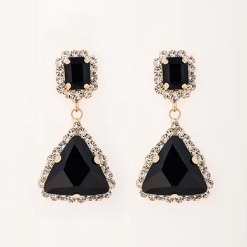 YFJEWE Mode populære smykker tilbehør Øreringe grøn krystal perler sexet mode gold star drop øreringe til kvinder #E022
