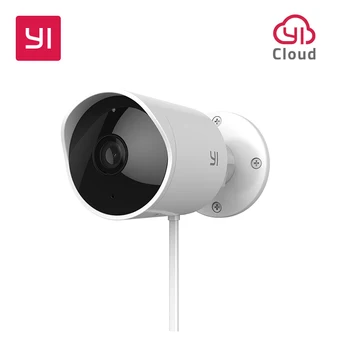 YI Offentlig Sikkerhed Kamera Cloud-Cam Trådløst IP-1080p opløsning Vandtæt Night Vision Sikkerhed overvågningssystem Hvid
