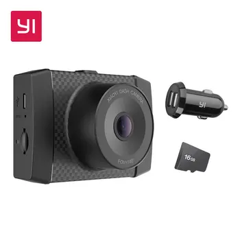 YI Ultra Kamera Med 16G Kort Dash 2.7 K Opløsning A17 A7 Dual Core Chip Stemme Styre lys-sensor, 2,7 tommer Widescreen Alle-glas