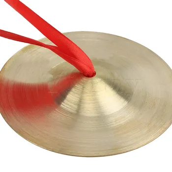 Yibuy Kobber Bækkener Barn musikinstrument Toy 9cm Diameter Gong