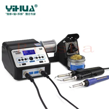 YIHUA 938D 938BD+ 110V / 220V EU/US-STIK for Lodning Tweezer Reparation Rework Station Elektrisk Varm Tweezer for BGA SMD-reparation