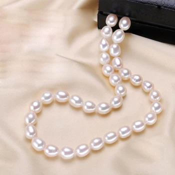 YIKALAISI 2017 Classic Slip Vand naturlige perle choker halskæde til kvinder mode 925 sterling Sølv smykker Fire Længde