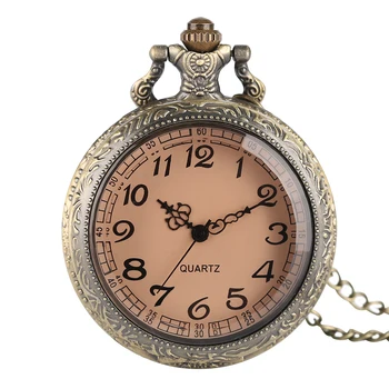 YISUYA Gennemsigtig Tawny Fuld Hunter Pocket Watch Mænd Vintage Vedhæng Kvarts Retrol Kvinder Ure Børne Fødselsdag Gave Ur Reloj