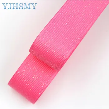 YJHSMY 178081 10 m af solid farve flash bånd termisk overførsel udskrivning gitter bryllup tilbehør DIY håndlavede materialer
