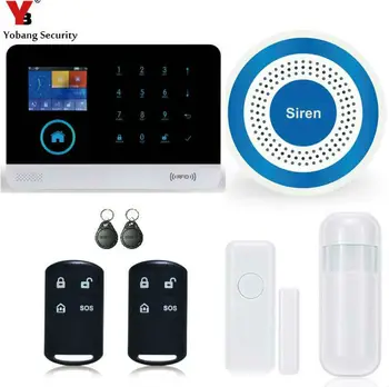 Yobang Sikkerhed Smart Wireless Shop Hjem Alarmsysteem WIFI/GSM//GPRS intranet Sikkerhed Alarm System Med 2 stk RFID-Fjernbetjeninger