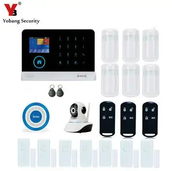 Yobang Sikkerhed WIFI Gsm Alarm Systemer WIFI+GSM+GPRS, Wifi Automatisering GSM Alarm System Home Beskyttelse GPRS, WIFI GSM Alarm System