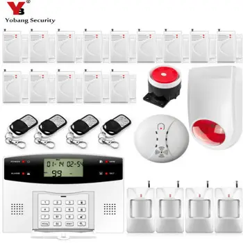 YobangSecurity russisk spansk fransk italiensk tjekker Stemme Trådløse GSM Alarm System Trådløse Sikkerhed Alarm System Kit