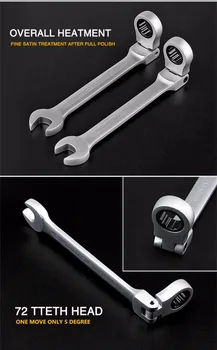 YOFE 12Pcs 8-19mm Vendbar Skrue Wrench Værktøjer Til Bil Gear Kæppe, Fleksible Hoved Skruenøgle Sæt Universal Nøgler Momentnøgle