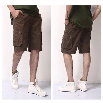 YOLAO Varm Sommer Mænd ' s Hær Fragt Arbejde Afslappet Bermuda Mænd Shorts Mode Joggere Samlede militær Bukser Plus size 29-46