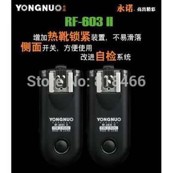 Yongnuo Flash Trigger RF-603II C RF603c c1 c3 ii RF-603 2 Transceivere til canon 5dII 1D 6D 7D 50d 60d 500d 600d 1000d ti5 ti6