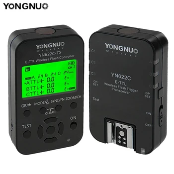 Yongnuo YN-622C-KIT YN 622C ETTL Flash Trigger Med Transceivere Til Canon Kamera Trådløs Udløser Studio Flash