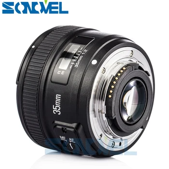 Yongnuo YN35mm F2 linse Vidvinkel Stor Blænde Fast autofokus Linse+UV-CPL FLD Linse Filter+Linse Taske+Lens Hood For Nikon