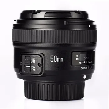 YONGNUO YN50mm f1.8 YN EF 50mm f/1.8 AF/MF Linse Stor Blænde autofokus til Canon EOS DSLR-Kameraer
