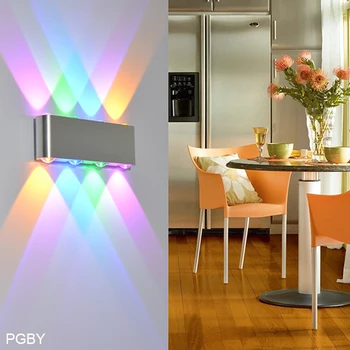 YooE Indendørs Belysning Mode LED væglamper 8W AC100V/220V Væg Sconce soveværelse LED Kold/Varm Hvid Gul/Colorful