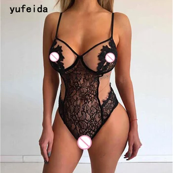 YUFEIDA Sexet Kvinders Undertøj BodySuit Onesies Sexet Varmt Nattøj Cueca BodySuit Køn Dame Krop, Blonder Fantasia Undertøj