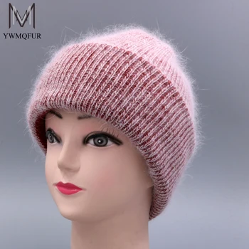 YWMQFUR Kvinder hat til efterår og vinter strikkede uld huer mode hatte 2017 nye ankomst casual caps god kvalitet kvindelige hat H70