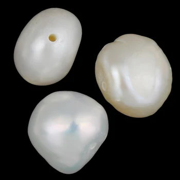 YYW Barok Kulturperler Freshwater Pearl Perler,europæisk stil, natural, white, 9-10mm, Hul:Ca 0,8 mm, 10stk/Taske, som Sælges Af Pose