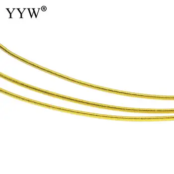 YYW Lang Længde 100m/PC-1,5 mm, Guld-farve og Sølv farve Elastisk Nylon Snor Smykker Tilbehør DIY Gør Tråd Snor Reb