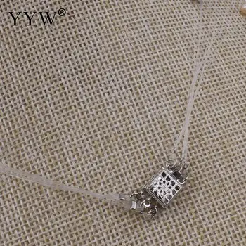 YYW Naturlige Ferskvands Perle Halskæde i Krystal Tråd multi-farvet 4-7mm Perle Lang Halskæde Til Kvinder bryllupsgave