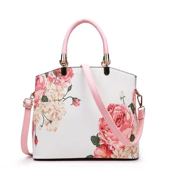 ZHIERNA Nye Designer Damer håndtaske Berømte Mærke Udskrivning Blomst PU Læder Kvinder Håndtasker Skulder Taske Til Kvindelige Tote Tasker