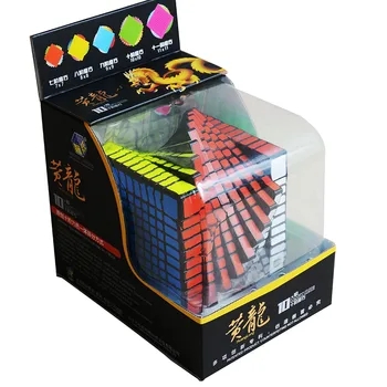 Zhisheng Yuxin Huanglong 10Layers Cube Stickerless/Sort 10x10x10 Terning Puslespil 10-Lag Legetøj For Børn YX1070