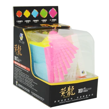 Zhisheng Yuxin Huanglong 10Layers Cube Stickerless/Sort 10x10x10 Terning Puslespil 10-Lag Legetøj For Børn YX1070
