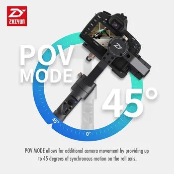Zhiyun Crane Plus 3-Akse 3-Akse Håndholdte Gimbal Stabilisator for Alle Modeller af DSLR Mirrorless Canon 5D2/5D3/5D4 MINI-DSLR-Kamera