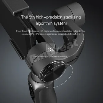 Zhiyun GLAT-Q Glat Q Håndholdte 3-Akse Gimbal Bærbare Stabilisator Smartphone til iPhone X 8 7 6 Plus S8 S7 6 Vertikal Optagelse