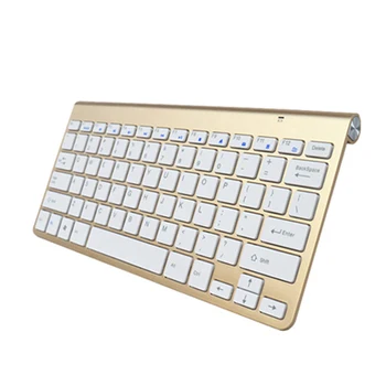 Zienstar engelsk Sprog Ultra Slim 2,4 Ghz Trådløse Tastatur til Macbook/PC/Laptop / Smart-TV med USB-Modtager
