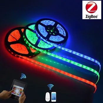 Zigbee smart LED-strip lights, app control, fjernbetjening, arbejde med zigbee-hub, gratis forsendelse