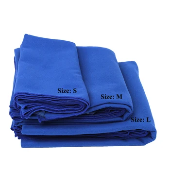 Zipsoft Strand håndklæde Microfiber hurtigtørrende Håndklæder Blå lette Baby Voksne Rejser Tæppe Yoga Mat Blød Antimikrobiel S/M/L
