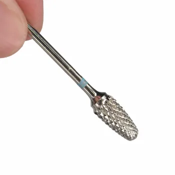 ZKO Hot Salg! Sølv Paraply Form YG8 Wolfram Stål Diameter Negle Bore Lidt Slibning Hoved Instrumenta Til Nail Art Bore Maskine