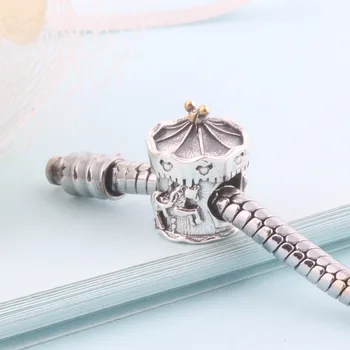 ZMZY Cirkus Legeplads Karrusel Perler 925 Oprindelige Sterling Sølv Charms Passer til Pandora Armbånd DIY Smykker til Kvinder Gave