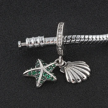 ZMZY Oprindelige 925 Sterling Sølv Charms Krystal Træ Dingle Perler Passer til Pandora Armbånd Kvinder DIY Smykker Engros