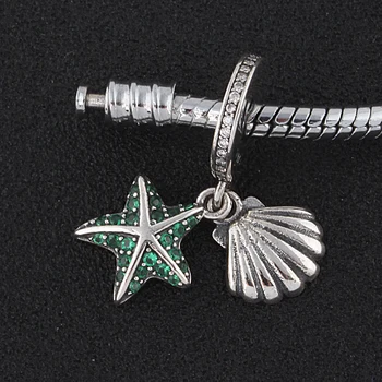 ZMZY Oprindelige 925 Sterling Sølv Charms Krystal Træ Dingle Perler Passer til Pandora Armbånd Kvinder DIY Smykker Engros