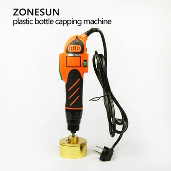 ZONESUN håndholdt tilpropning af, plast flaske loft maskine 10-50 mm cylinderskrue loft maskine, 64 kg/fcm manuel capper