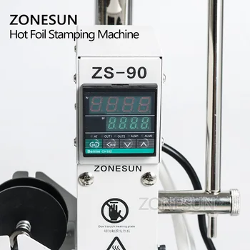 ZONESUN varmeprægning Maskine Manual Bronzing Maskine for PVC-Kort, læder og papir, prægning, stansning maskine