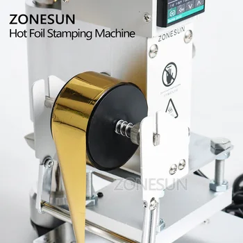 ZONESUN varmeprægning Maskine Manual Bronzing Maskine for PVC-Kort, læder og papir, prægning, stansning maskine