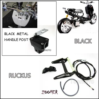 ZOOMER RUCKUS FI NPS50 -Sort Motor Ramme Udvide Extension Kit Med sort håndtag indlæg metal motorcykel marked