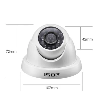 ZOSI 4CH FULD 1080P Video-Sikkerhed Kamera System, 4 Hvide Vejrandig 1920TVL 2,0 MP Kameraer,4-Kanals 1080P HD-TVI DVR med 1TB