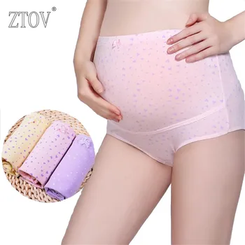 ZTOV 3PCS/Masse Bomuld Barsel Trusser med Høj talje underwear Trusser for Gravide Kvinder Graviditet Antyder trusser Tøj