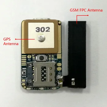 ZX302 Ultra Mini GSM GPS Tracker Locator Real Time Tracking Position Geo-Hegn for Børn, Kæledyr, Bilen DIY Ændre PCBA Hot