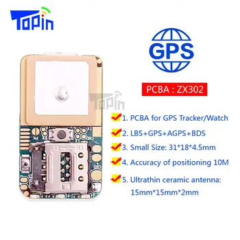 ZX302 Ultra Mini GSM GPS Tracker Locator Real Time Tracking Position Geo-Hegn for Børn, Kæledyr, Bilen DIY Ændre PCBA Hot