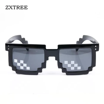 ZXTREE Nye Mode, Retro Mosaik Pixel Solbriller Kvinder Mænd Andet Element Verden Aftale Briller Party Briller solbriller Z130