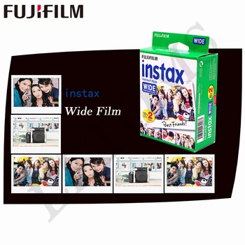 Ægte 40 ark Fujifilm Instax Bred Hvid kant Film til Fuji Instant Foto papir Kamera 300/200/210/100/500AF