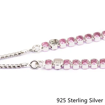 Ægte 925 Sterling Sølv Smykker, Mousserende Strand Armbånd Til Kvinder, der Passer til Europæiske Perler Og Charms CKK