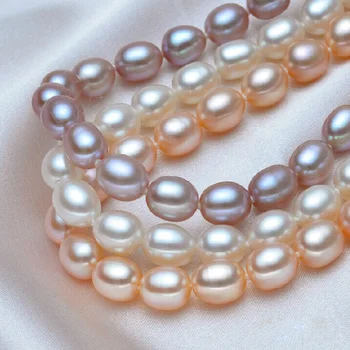 Ægte ferskvands perle halskæde vedhæng smykker,reel bryllup perle halskæder til kvinder, mor fødselsdag, jubilæum bedste gave